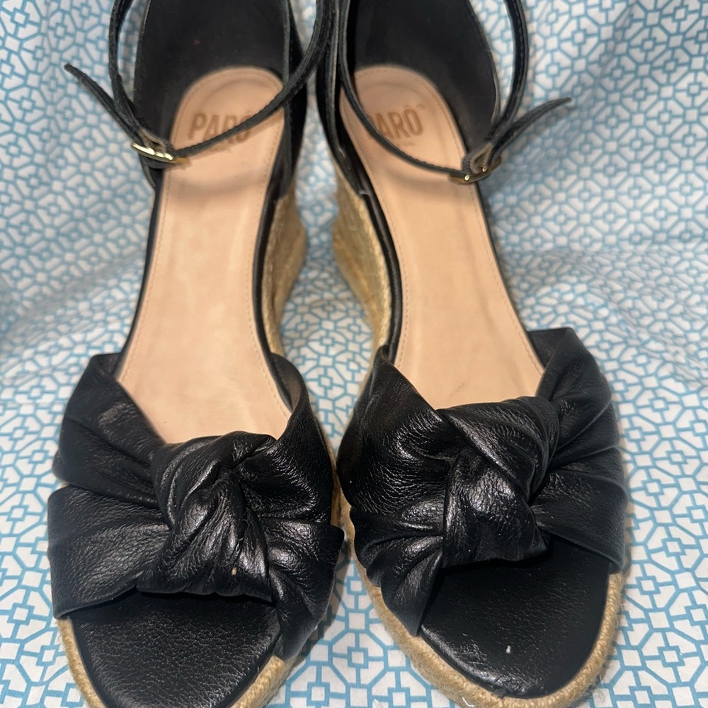 Black Women's Wedge Sandals